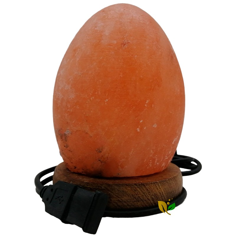 LÁMPARA HUEVO SAL NATURAL USB LÁMPARA HUEVO SAL NATURAL USB
