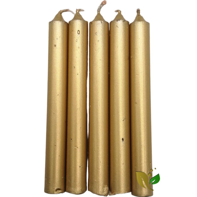 VELA BUJIA MINI DORADA O PLATEADA (PACK 5 UD) VELA BUJIA MINI DORADA O PLATEADA (PACK 5 UD)