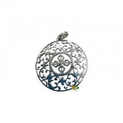 DUAL VAJRA COLGANTE DE PLATA