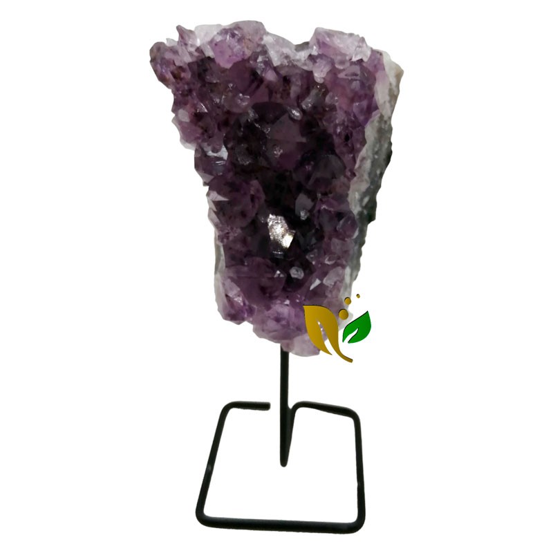 DRUSA DE AMATISTA CON BASE DE METAL DRUSA DE AMATISTA CON BASE DE METAL