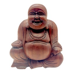 FIGURAS DE MADERA BUDA FELIZ