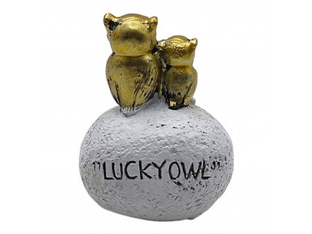 Piedra Búho de la Suerte 6 cm (Pack de 10 Uds)