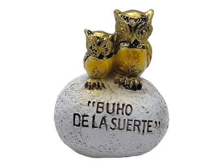 Piedra Búho de la Suerte 6 cm (Pack de 10 Uds)