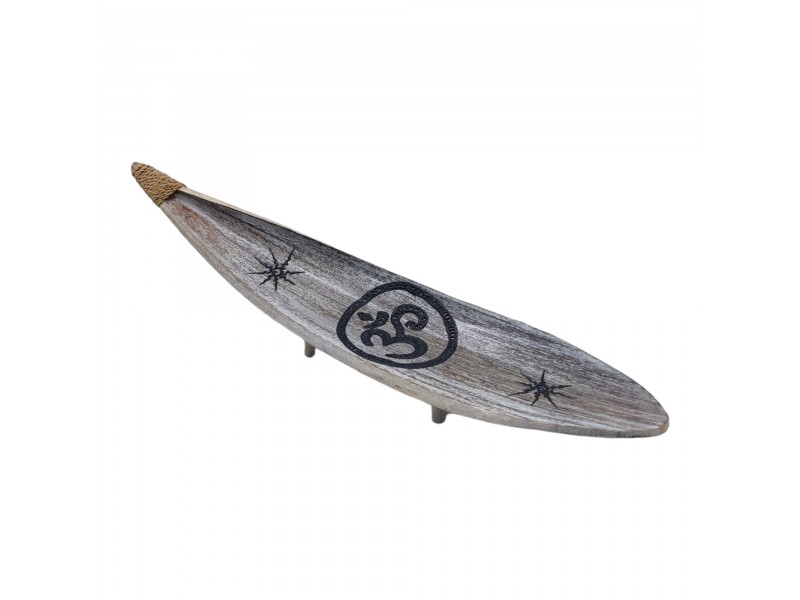 TABLILLA HOJA DE PALMERA CON DIBUJO OM TABLILLA HOJA DE PALMERA CON DIBUJO OM