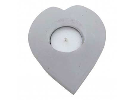 Portavela Corazón de Selenita