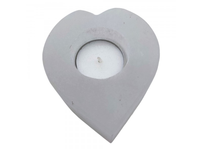 Portavela Corazón de Selenita
