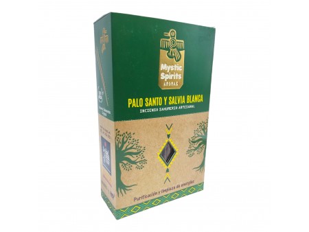 Incienso Artesanal Mystic Spirits Palo Santo y Salvia Blanca