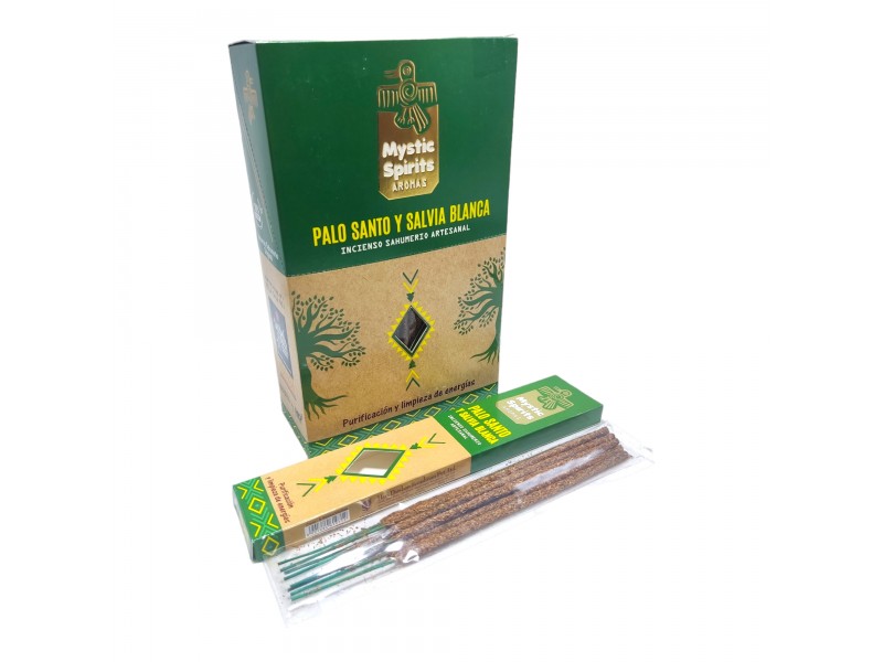 Incienso Artesanal Mystic Spirits Palo Santo y Salvia Blanca Incienso Artesanal Mystic Spirits Palo Santo y Salvia Blanca