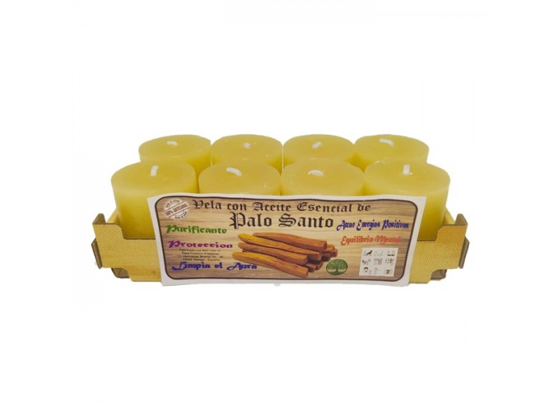 Velas de Palo Santo en Pack de 8 Unidades Velas de Palo Santo en Pack de 8 Unidades