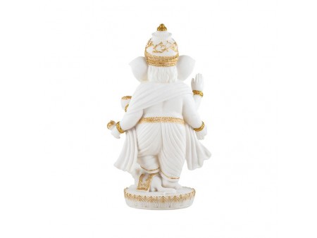 Ganesha de Pie 28 cm Blanco/Oro