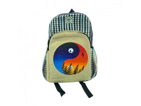 Mochila para Portátil de Cáñamo Hechas a Mano Estilo Hippie