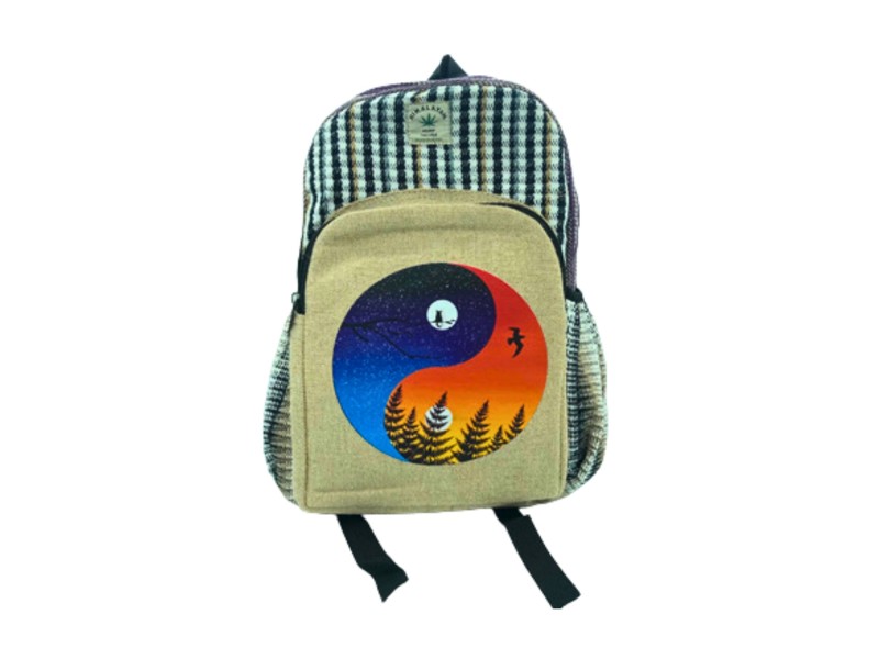 Mochila para Portátil de Cáñamo Hechas a Mano Estilo Hippie