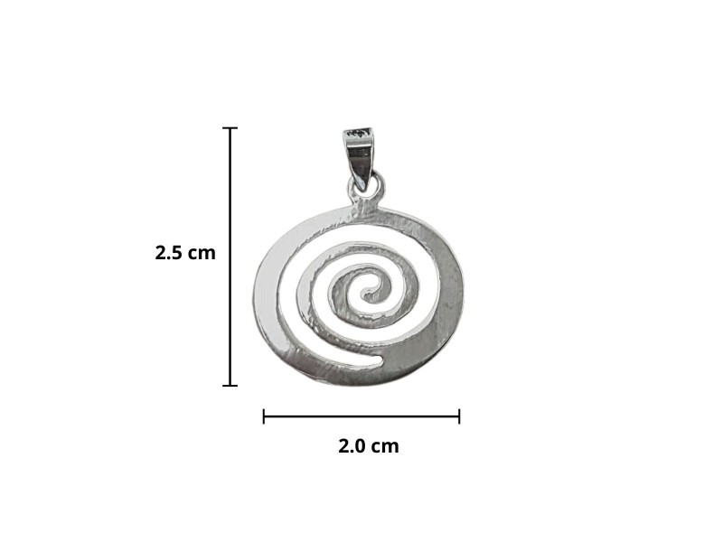 REIKI COLGANTE DE PLATA REIKI  CHOKUREI VARIOS TAMAÑOS
