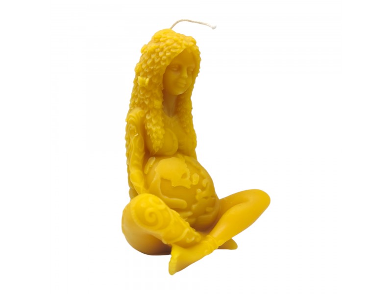 Vela de Cera de Abeja de la Diosa de la Tierra / Madre Tierra / Pachamama Vela de Cera de Abeja de la Diosa de la Tierra / Madre Tierra / Pachamama