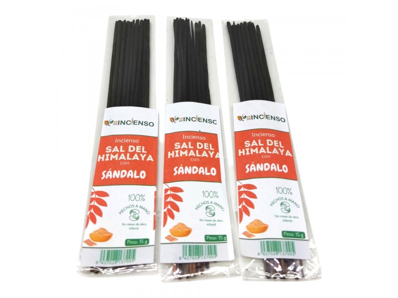 Incienso Sal del Himalaya con Sándalo (Pack 3 Uds) Incienso Sal del Himalaya con Sándalo (Pack 3 Uds)