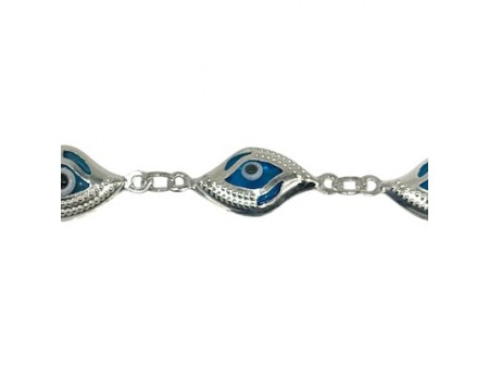 PULSERA DE PLATA OJO TURCO VARIOS MODELOS