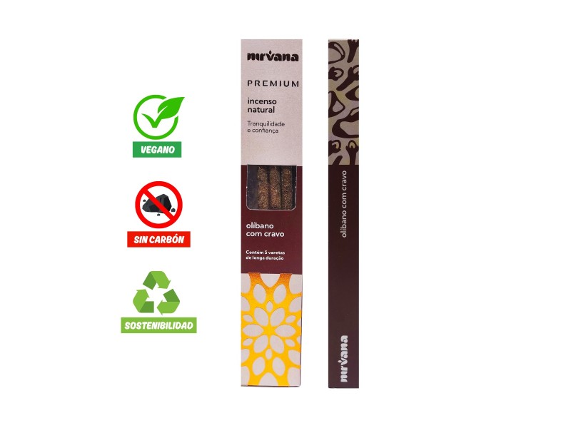 Incienso Premium Olíbano con Clavo de Nirvana (Brasil)
