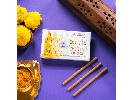 Dhoop Sticks Sandal Ultimo de Padmini (Pack 3 Uds)
