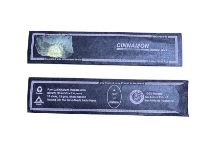 PACK 2 INCIENSO DE CANELA FABRICADO EN  NEPAL CON ACEITES NATURALES HECHOS A MANO