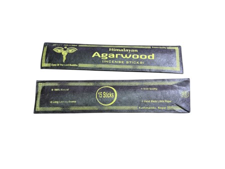 PACK 2 INCIENSO DE MADERA DE AGAR (AGARWOOD) FABRICADO EN  NEPAL CON ACEITES NATURALES HECHOS A MANO