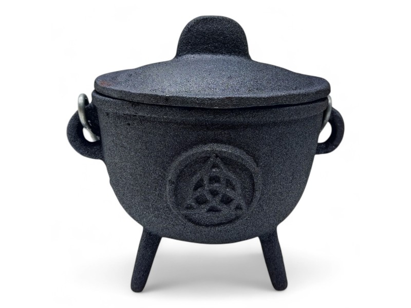 Caldero de Hierro Fundido Rústico con Triqueta 14 cm Caldero de Hierro Fundido Rústico con Triqueta 14 cm