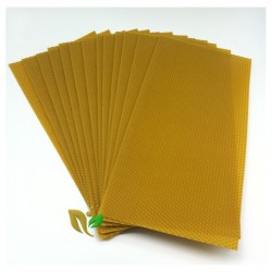 PLANCHAS DE CERA DE PANAL PARA FABRICAR VELAS (1KG APRX)
