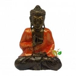 FIGURA DE RESINA BUDA MANO OM VARIOS COLORES